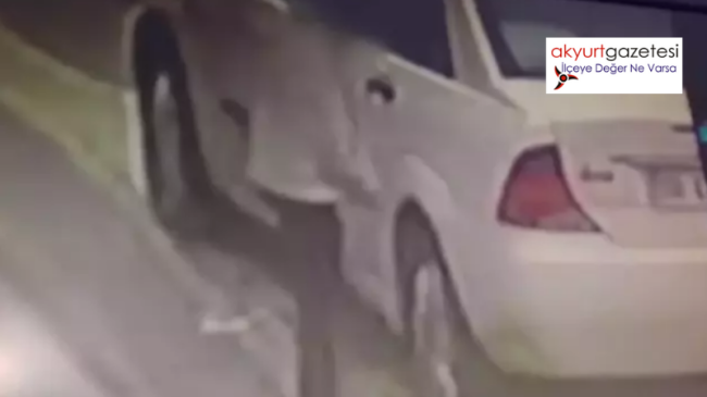 Çocuklar Akyurt’ta Araç Lastiğini Kestiler